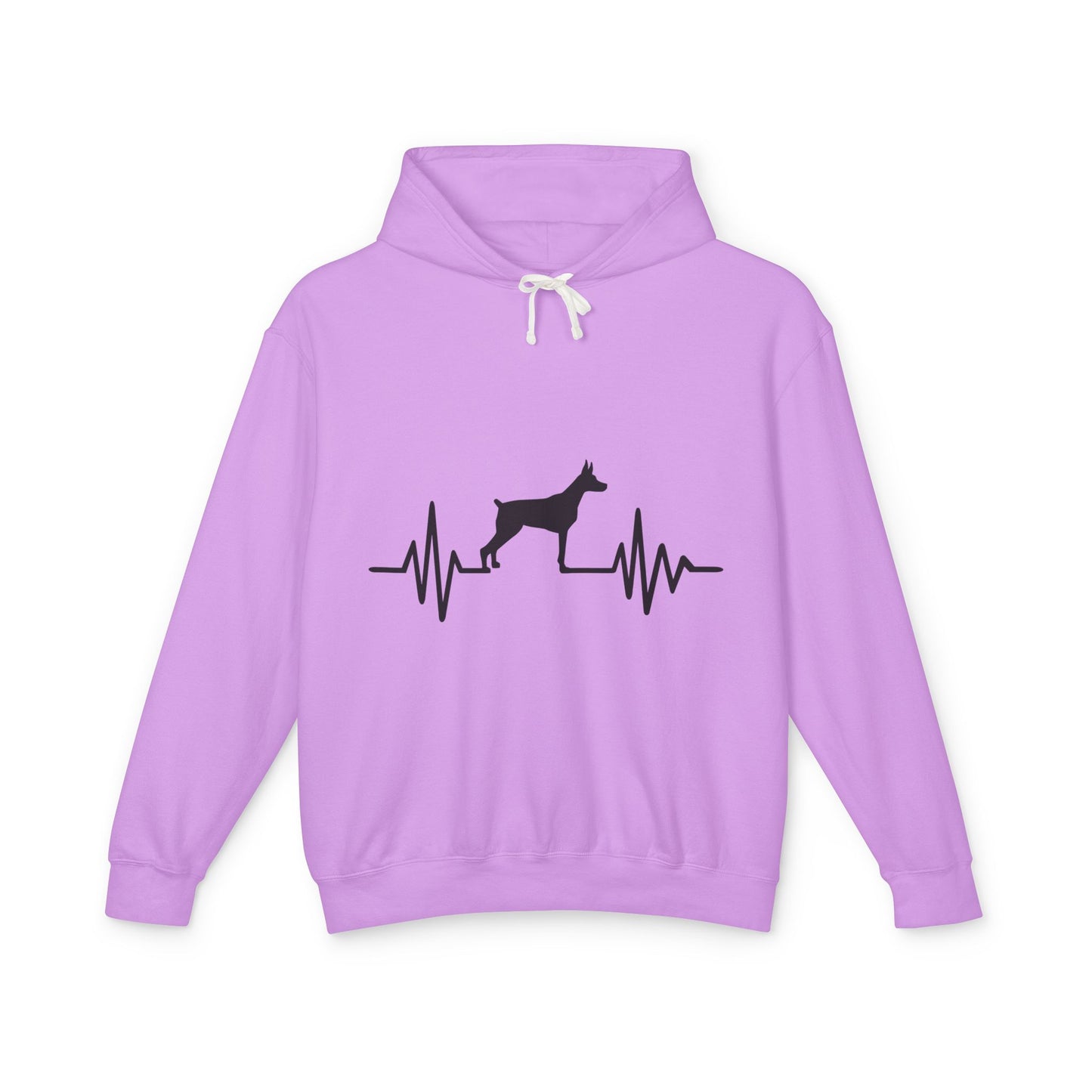 My Heart Beats For Dobermans Unisex Lightweight Hoodie