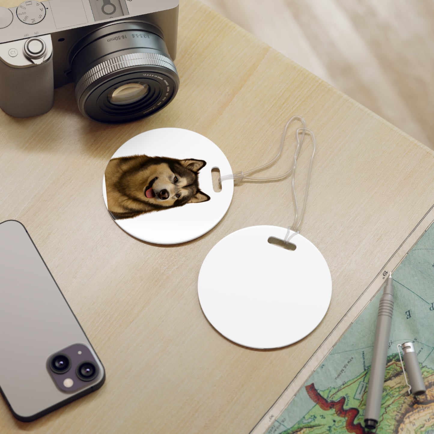 Malamute Head Luggage Tag