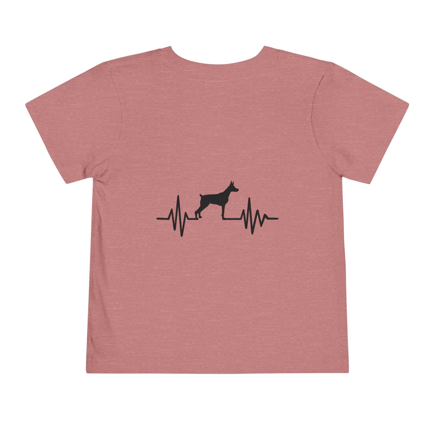 My Heart Beats For Dobermans Toddler Unisex Short Sleeve Crewneck Tee