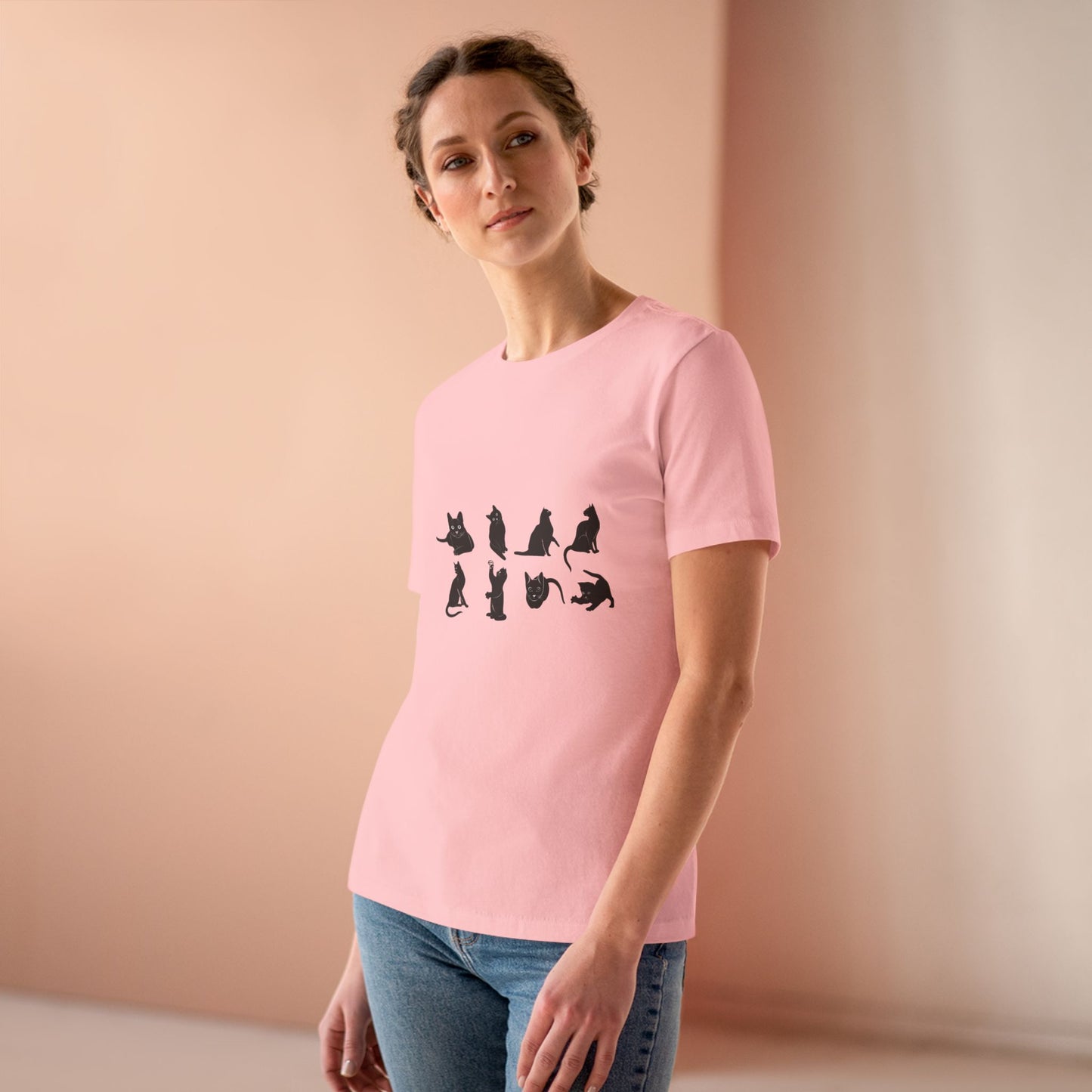 Cats Women's Short Sleeve Crewneck Tee