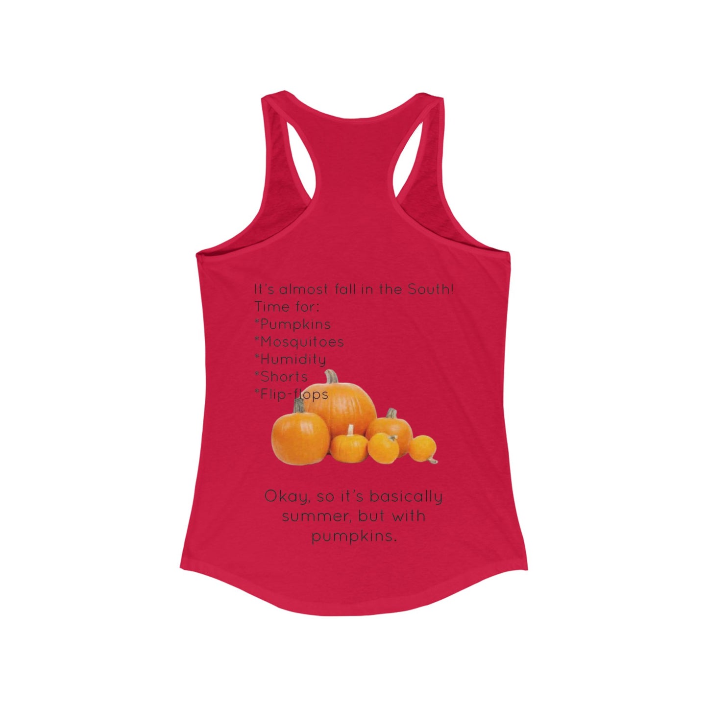 Fall In The South Women's Racerback Tank