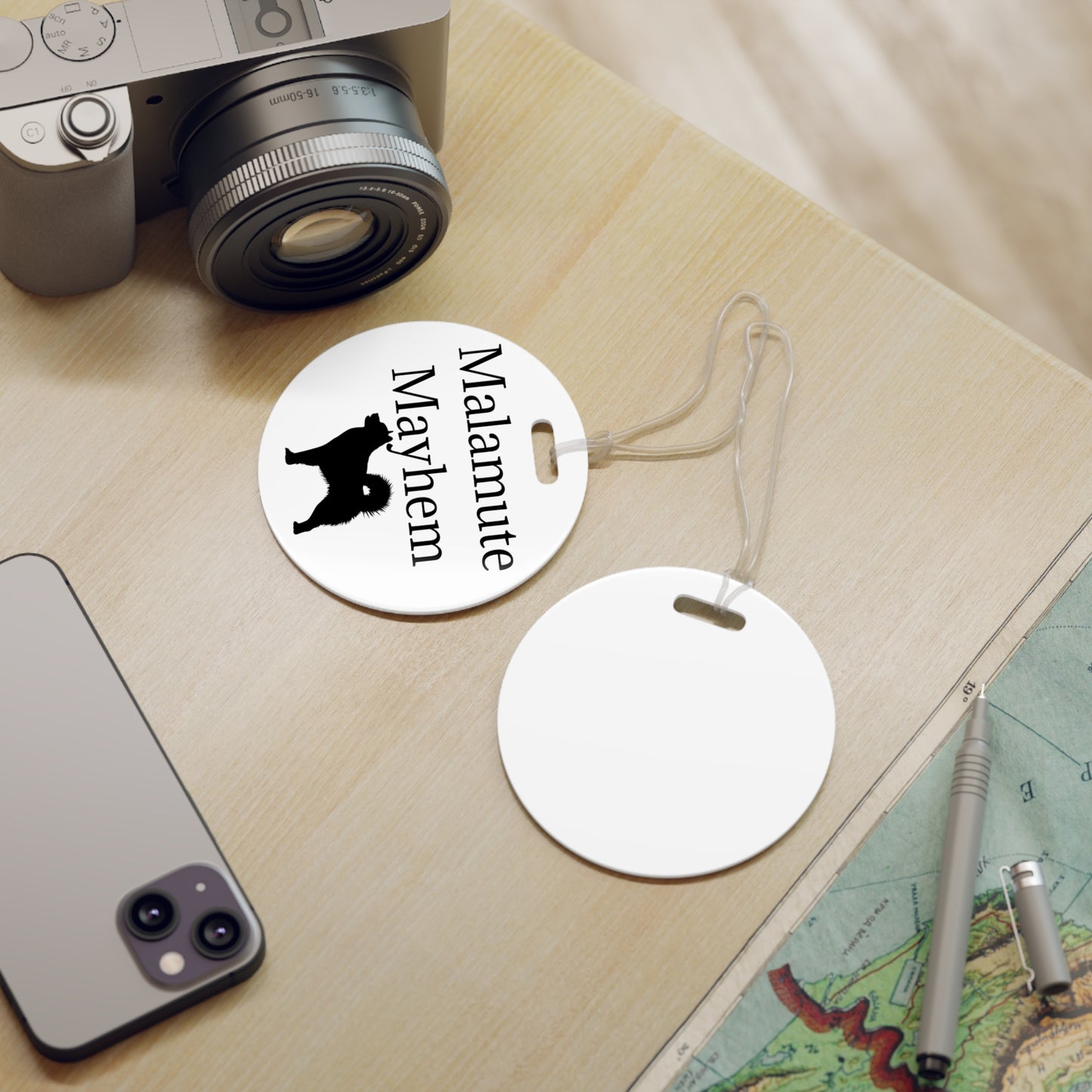 Malamute Mayhem Luggage Tag