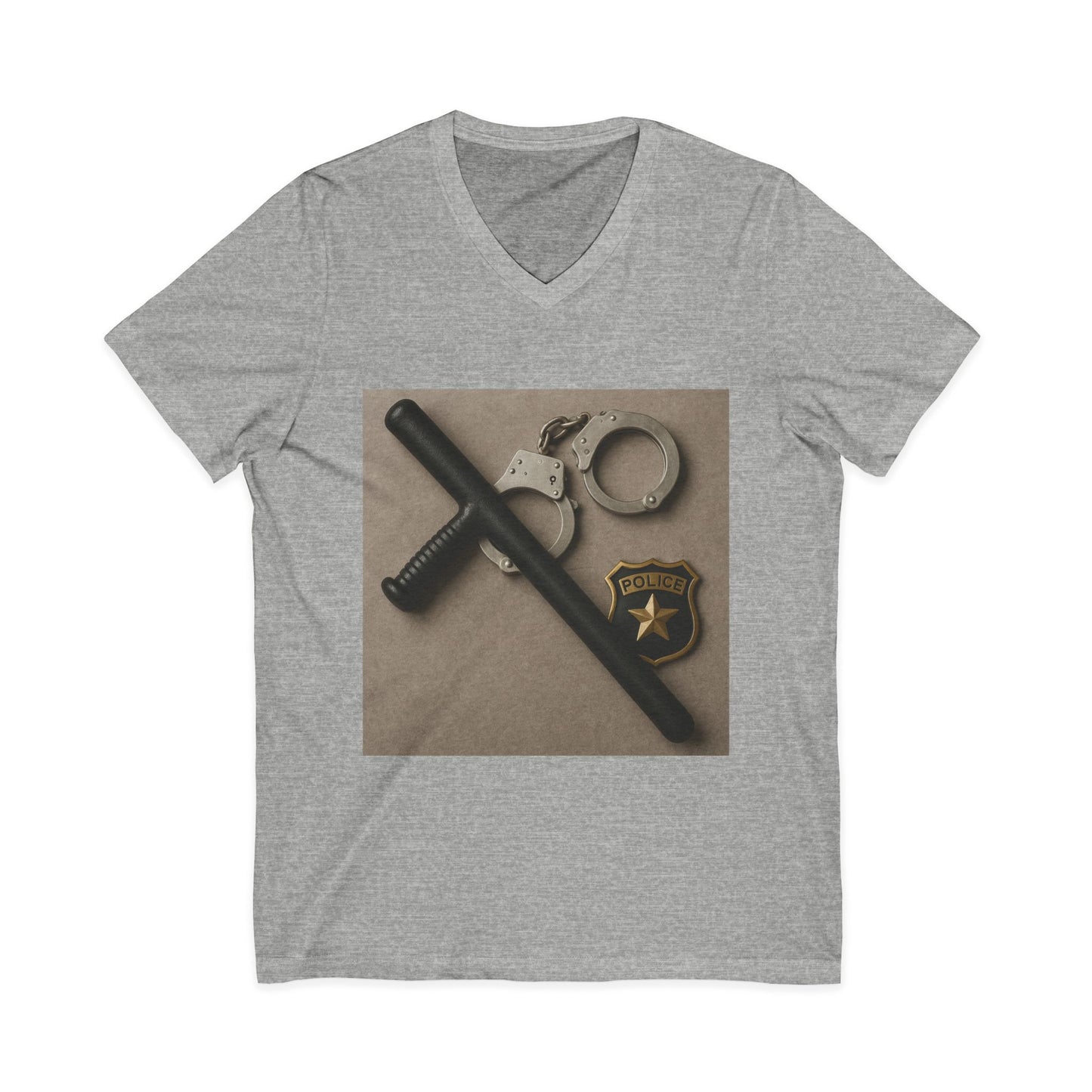 Law Enforcement Appreciation Unisex Short Sleeve V-Neck Tee