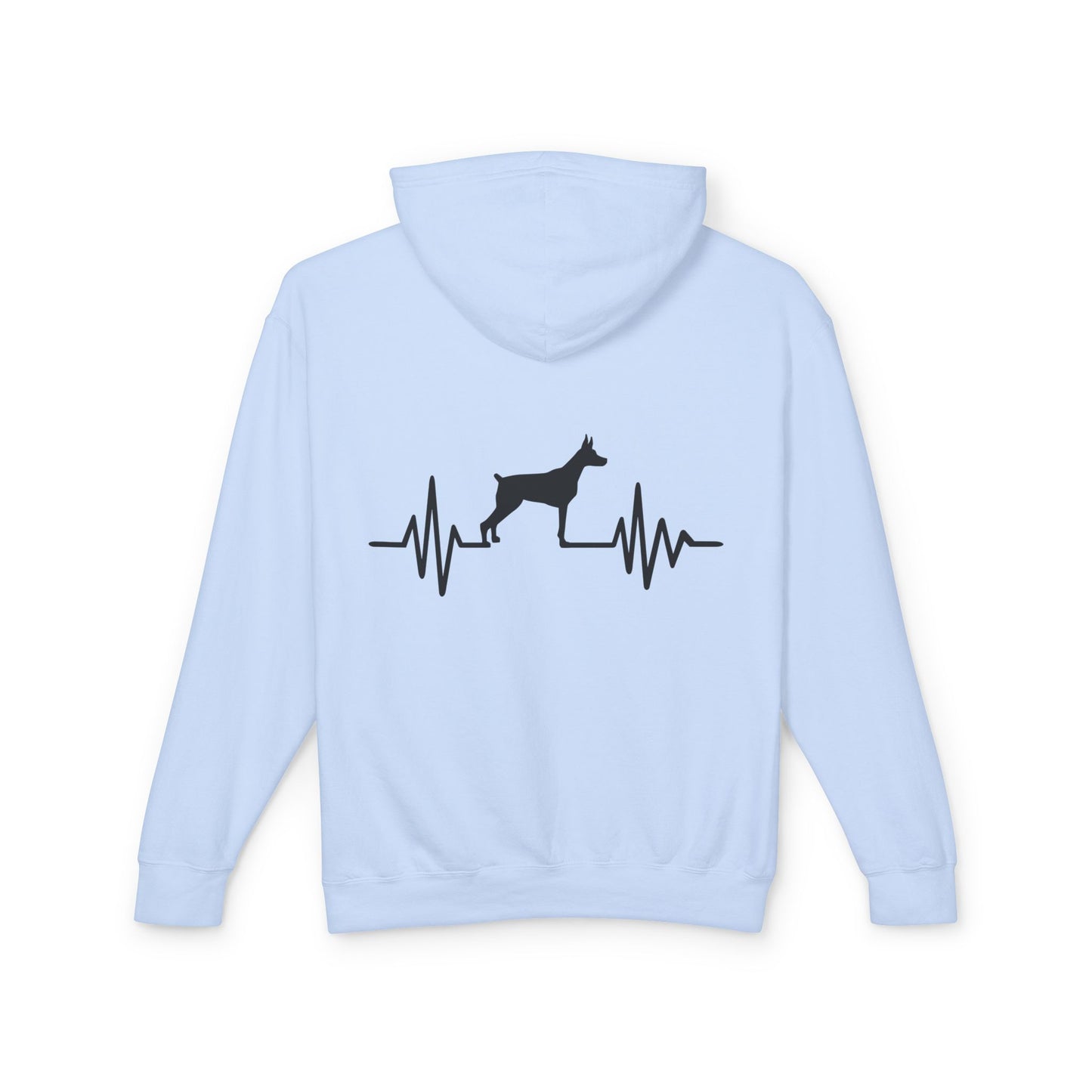 My Heart Beats For Dobermans Unisex Lightweight Hoodie
