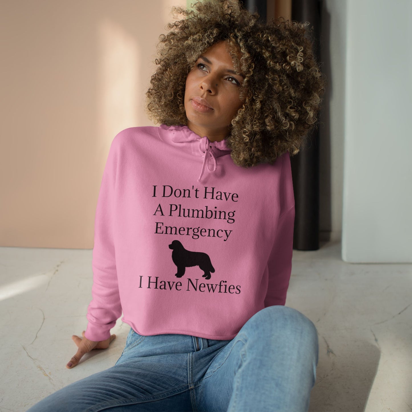 Plumbing Emergency Women's Crop Hoodie