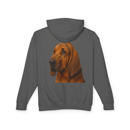 Bloodhound Head Unisex Lightweight Hoodie