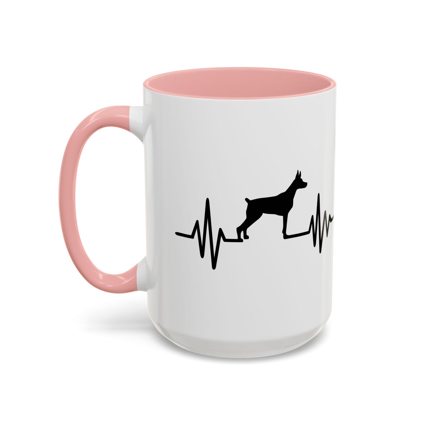 My Heart Beats For Dobermans 2-Tone Coffee Mug