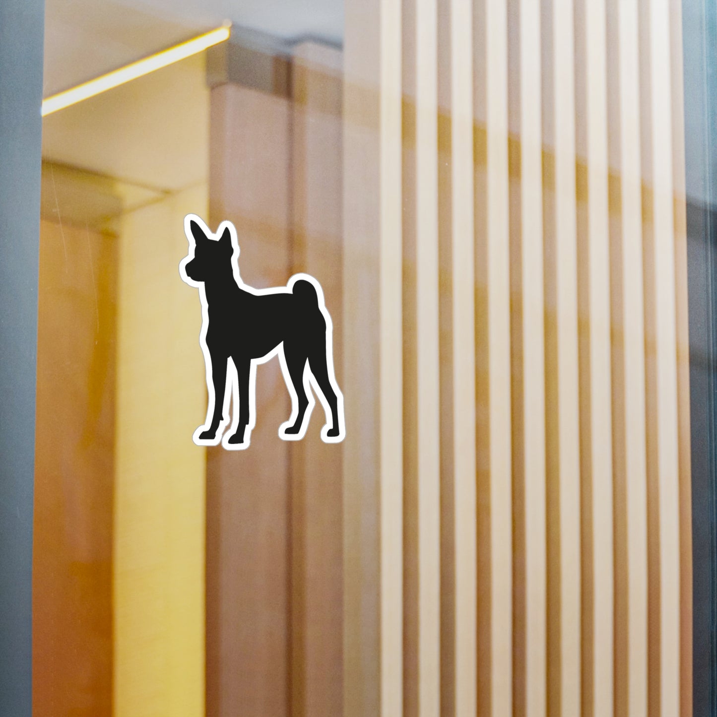 Basenji Silhouette Vinyl Decal