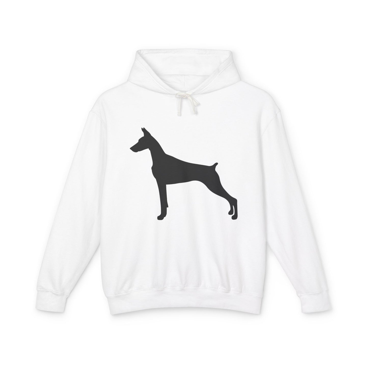 Doberman Silhouette Unisex Lightweight Hoodie