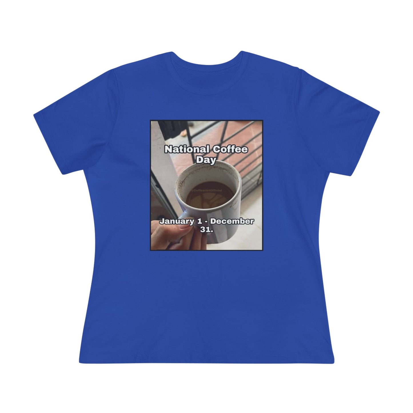 National Coffee Day Women's Short Sleeve Crewneck Tee