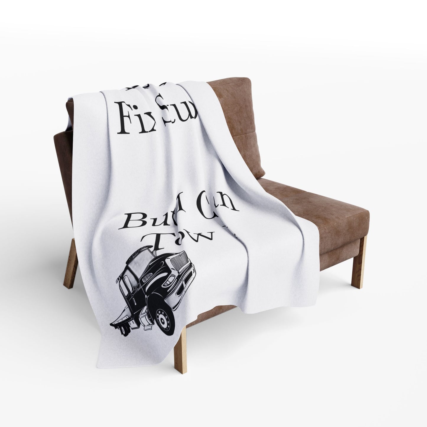 I Can't Fix Stupid Flatbed Tow Truck Arctic Fleece Blanket