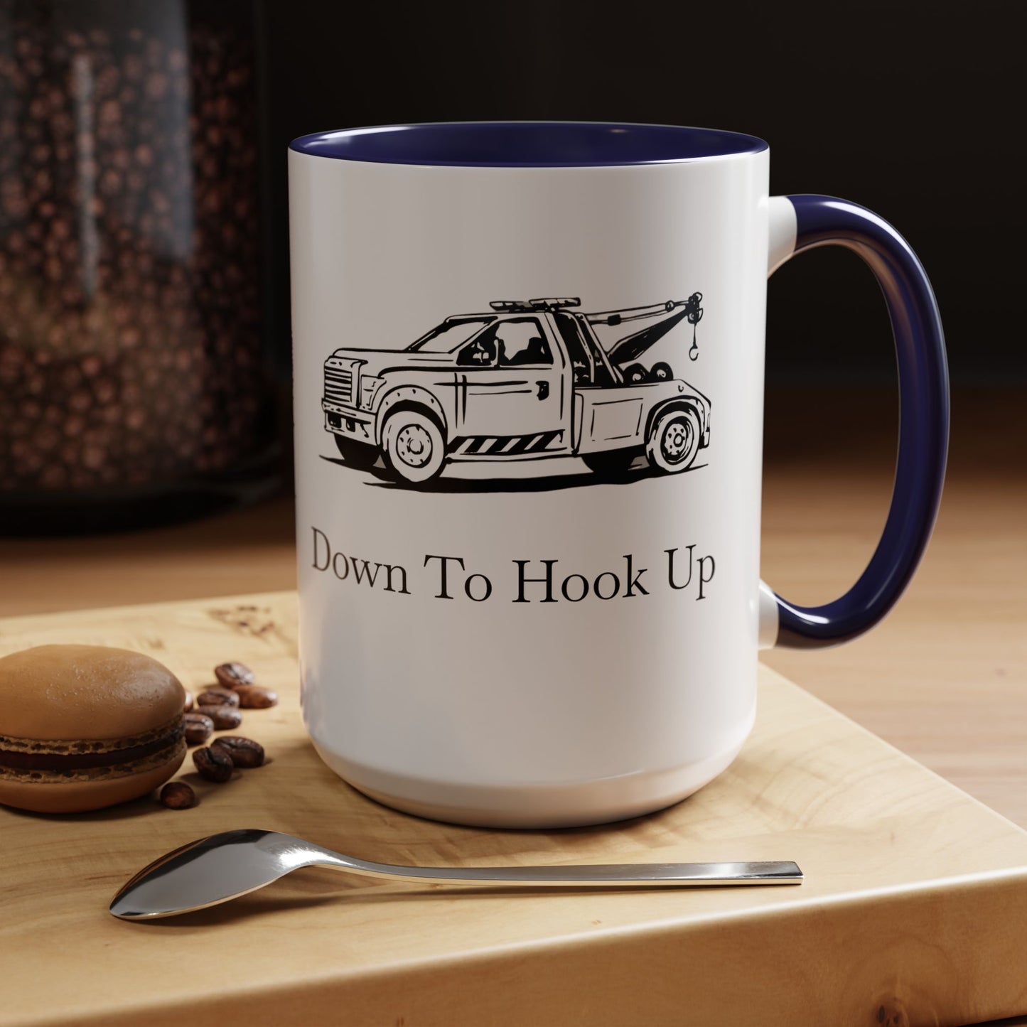 Down To Hook Up 2-Tone Coffee Mug