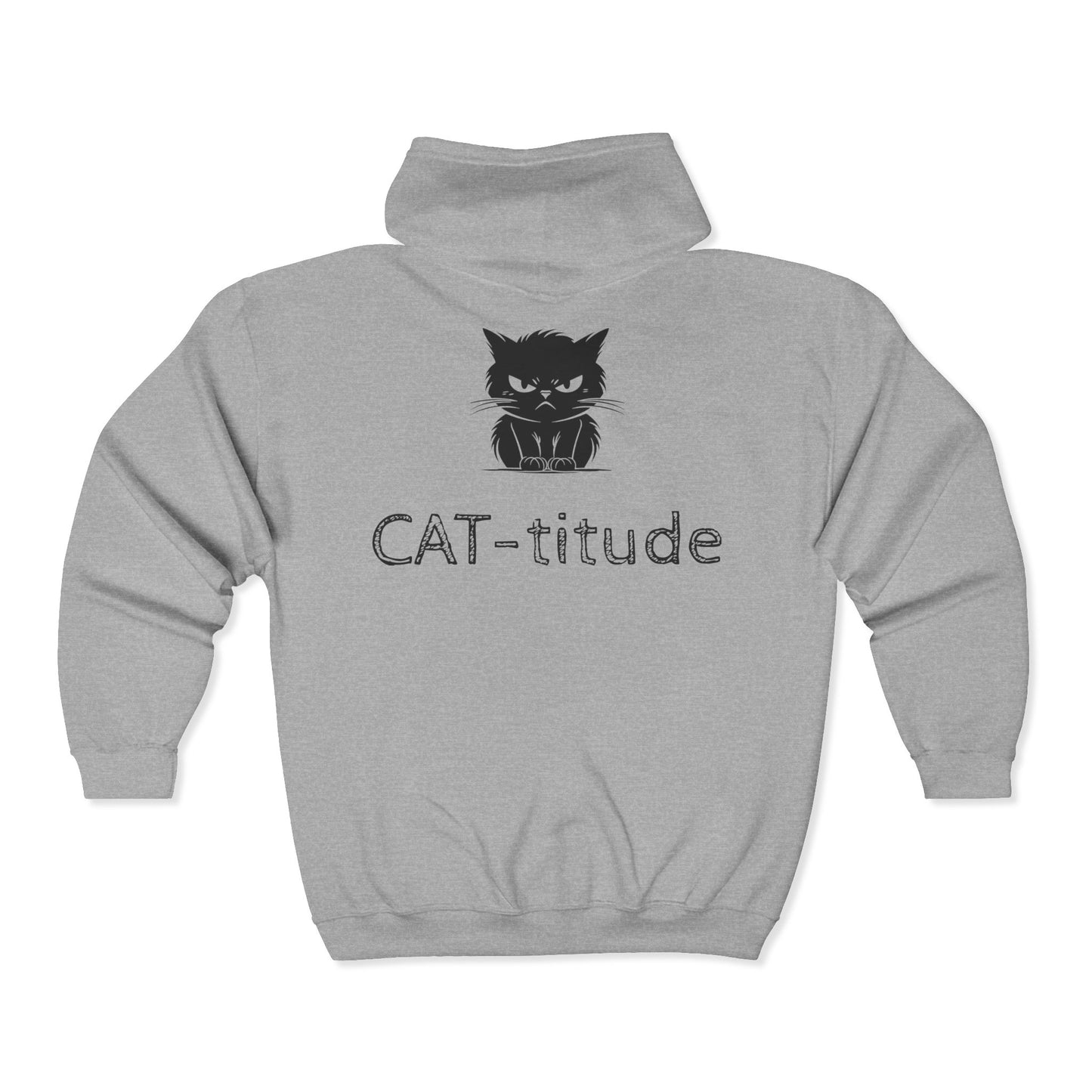 CAT-titude Unisex Full Zip Hoodie