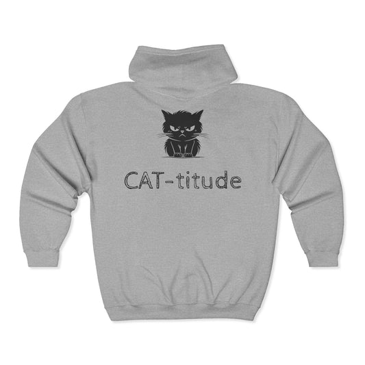 CAT-titude Unisex Full Zip Hoodie