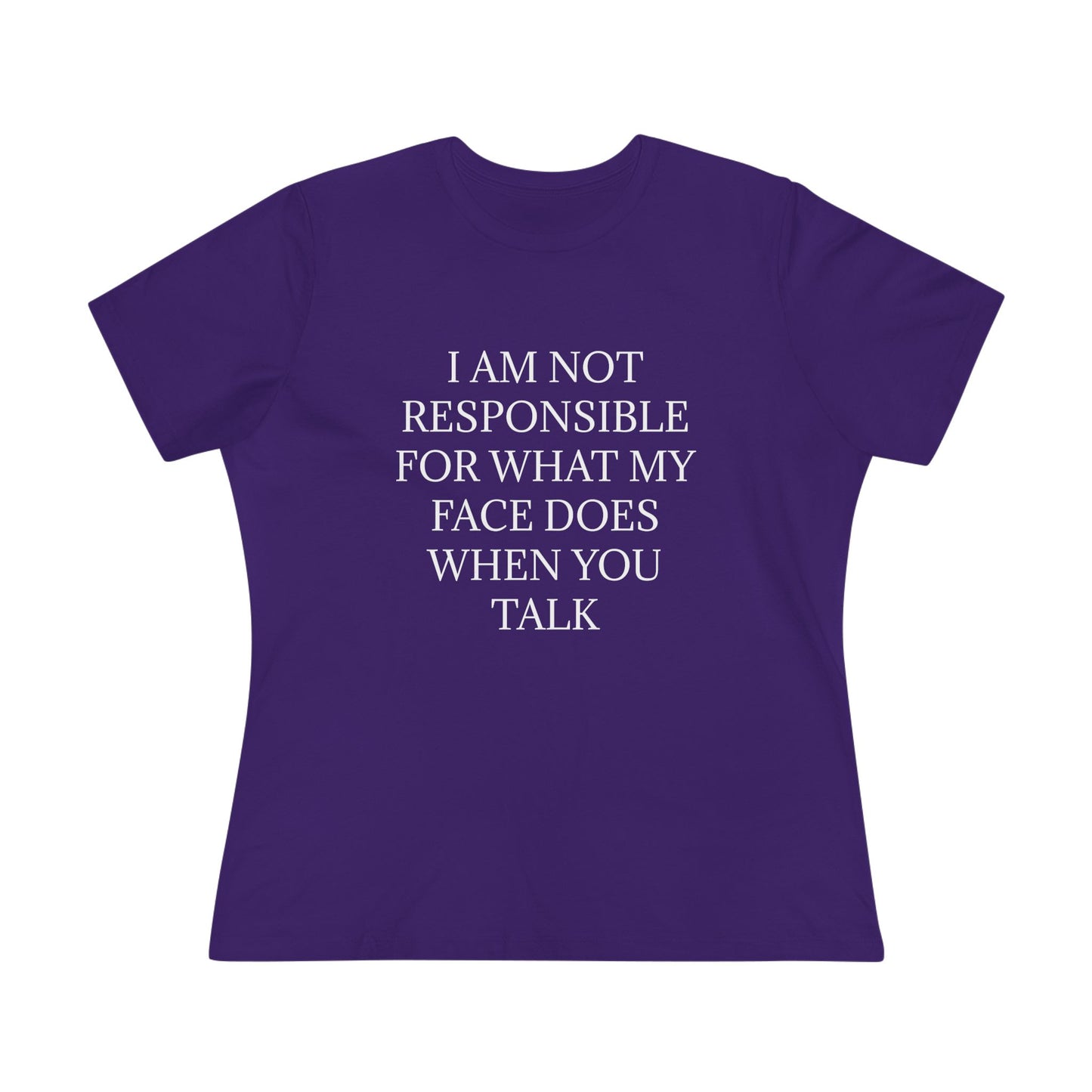 When You Talk Women's Short Sleeve Crewneck Tee