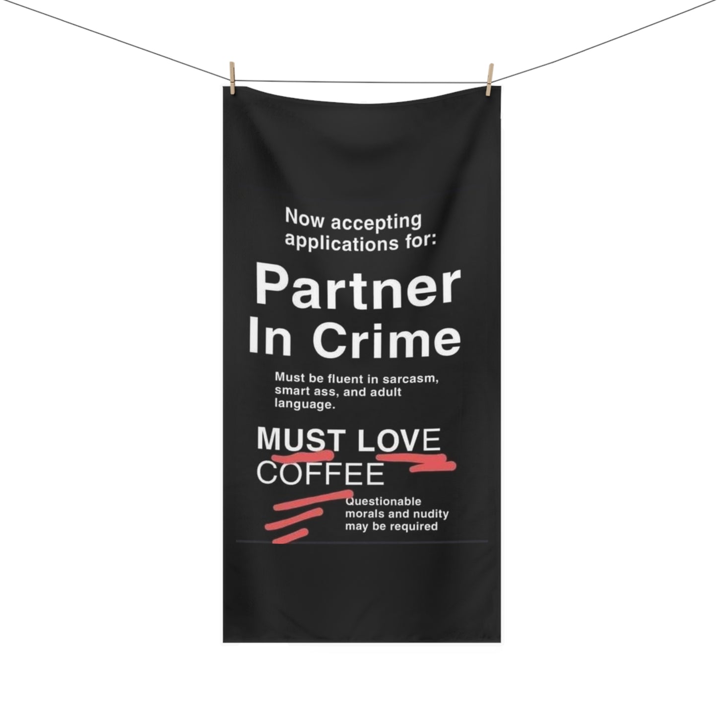 Partner In Crime Mink-Cotton Beach Towel