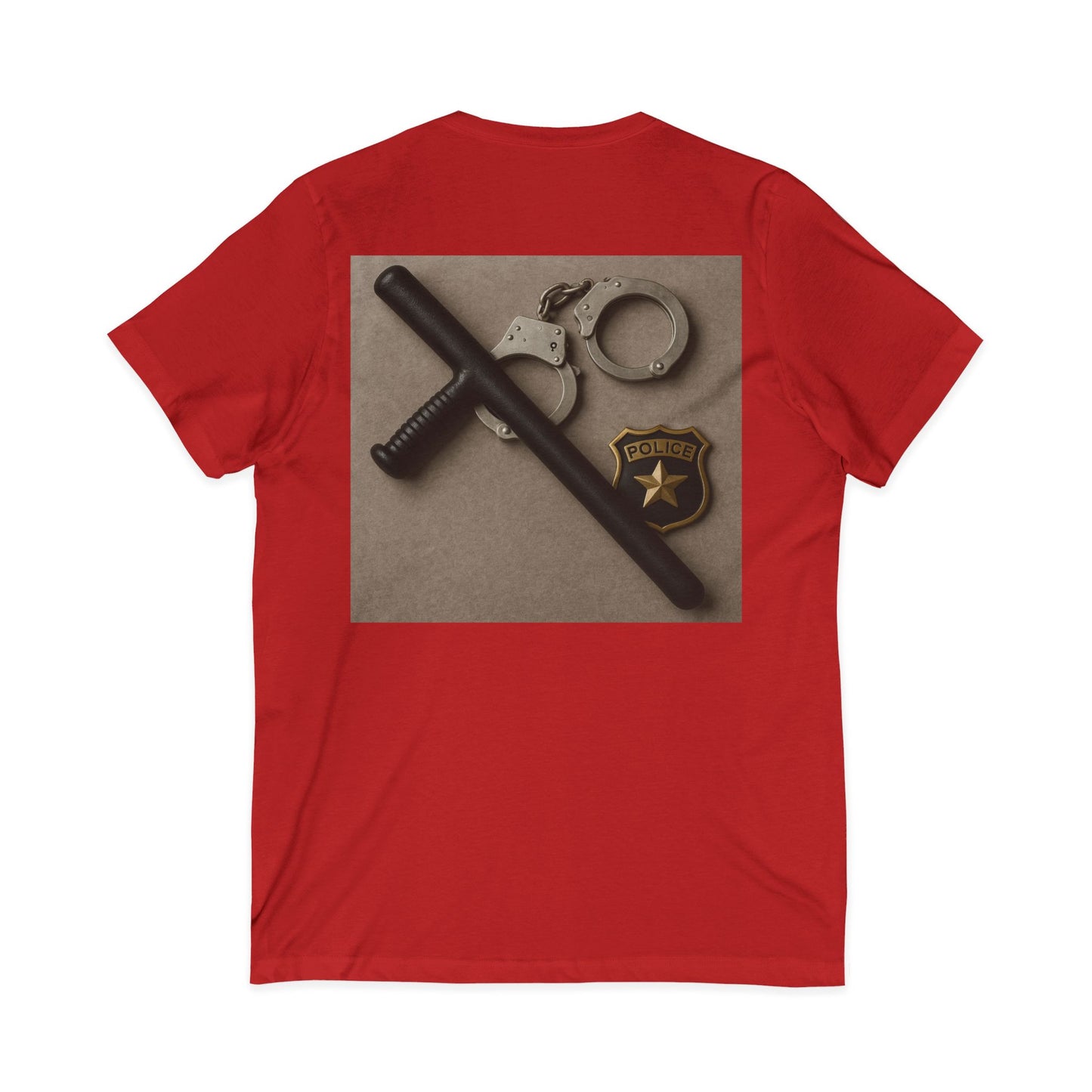 Law Enforcement Appreciation Unisex Short Sleeve V-Neck Tee