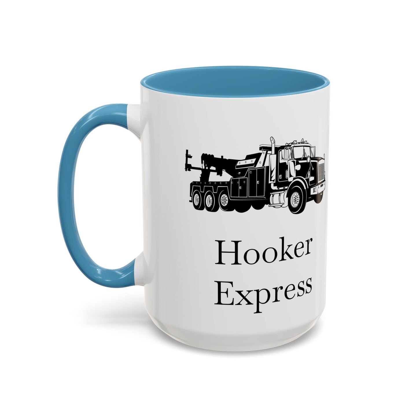 H**ker Express Heavy Tow Truck 2-Tone Coffee Mug