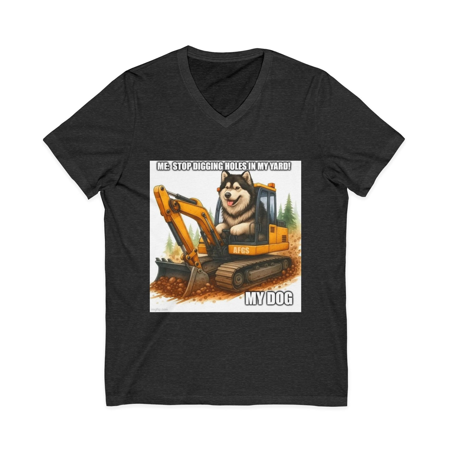 Digmaster Unisex Short Sleeve V-Neck Tee