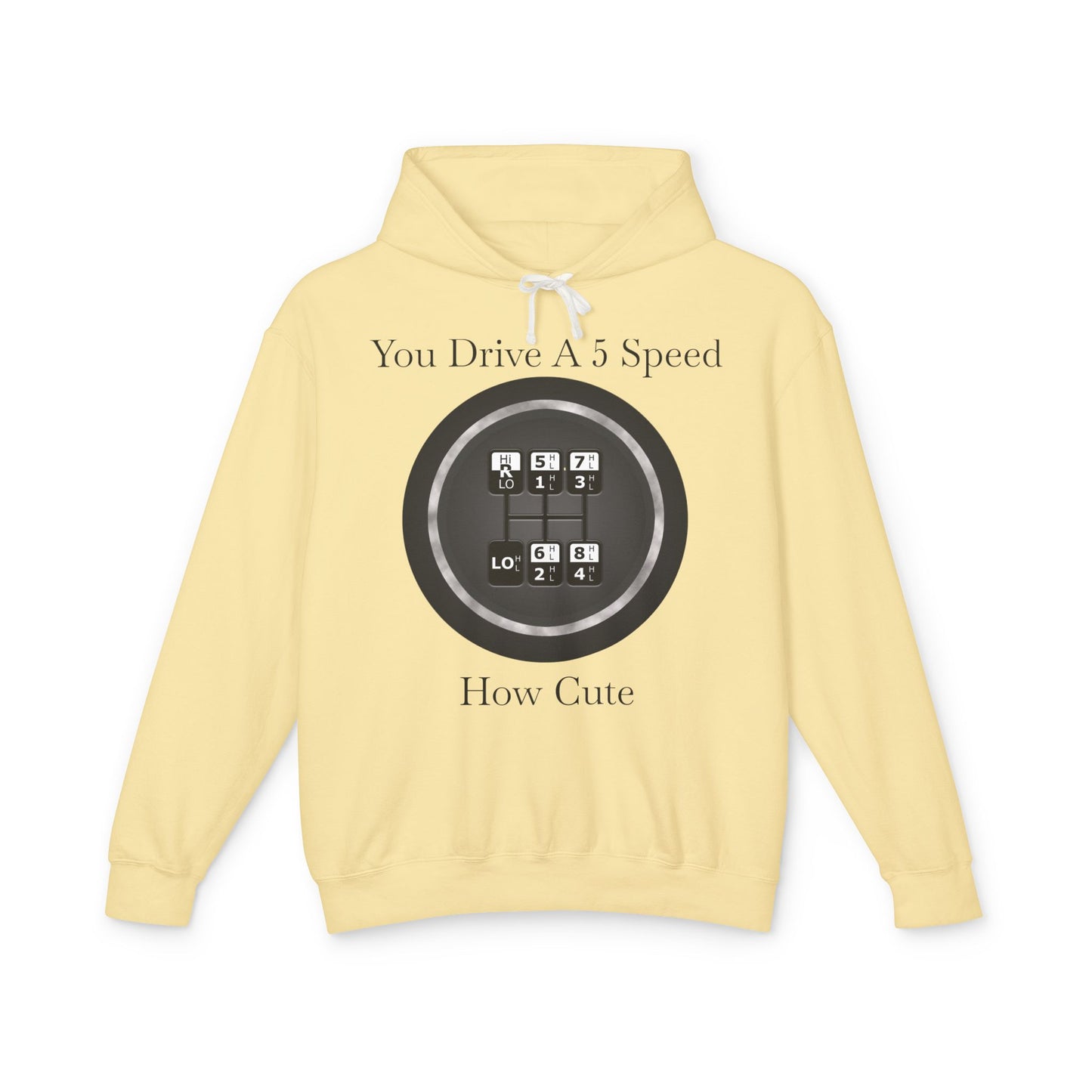 5 Speed How Cute Unisex Lightweight Hoodie