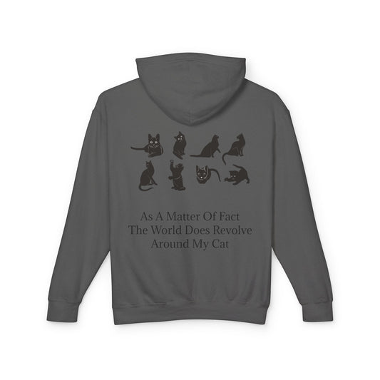 Matter Of Fact Cat Unisex Lightweight Hoodie