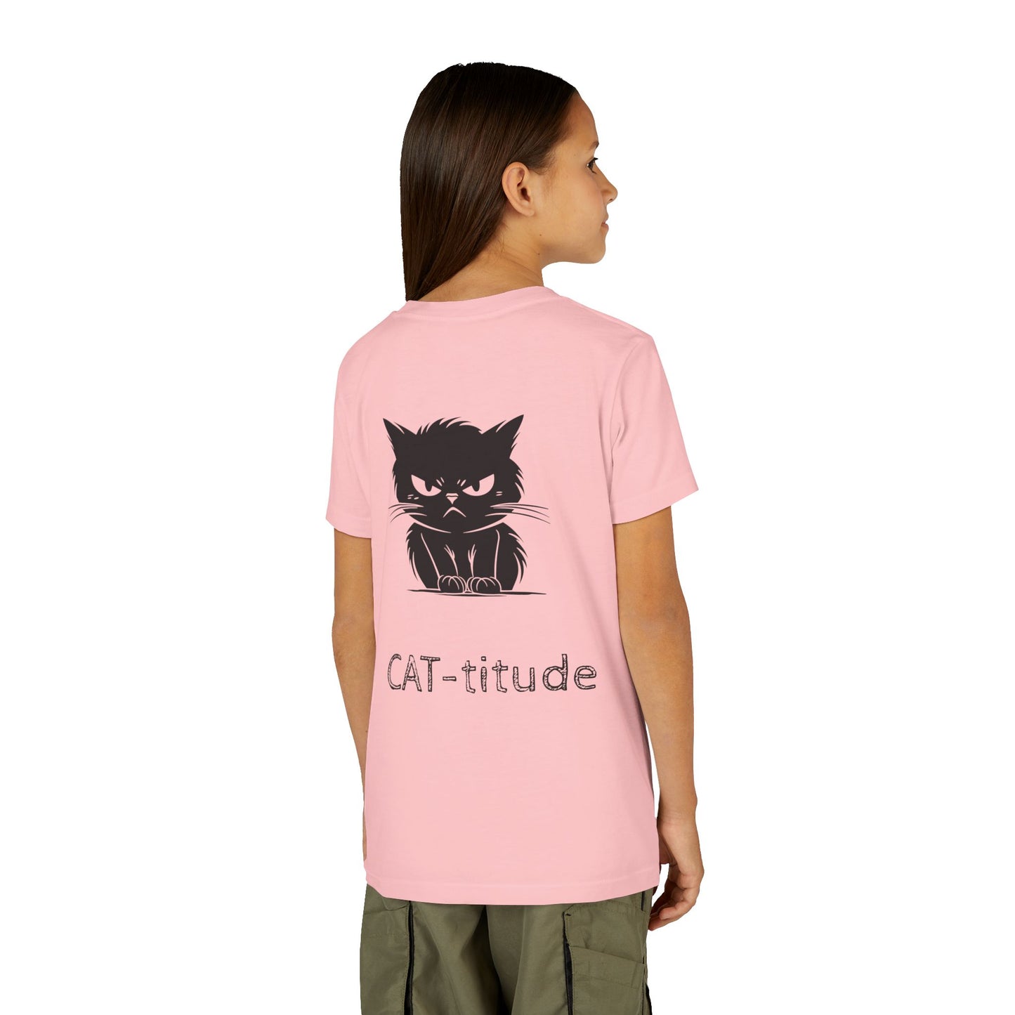 CAT-titude Youth Unisex Short Sleeve Crewneck Tee
