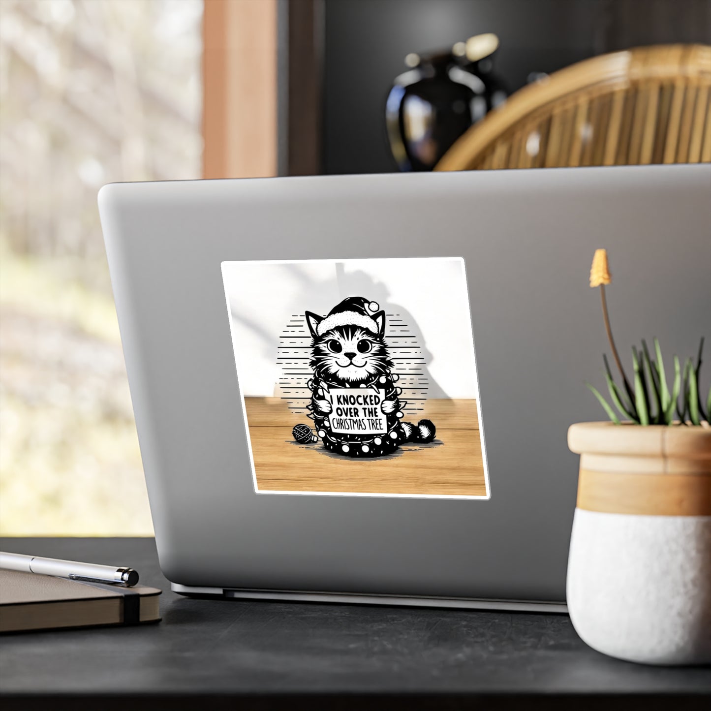 Naughty Cat Vinyl Decal