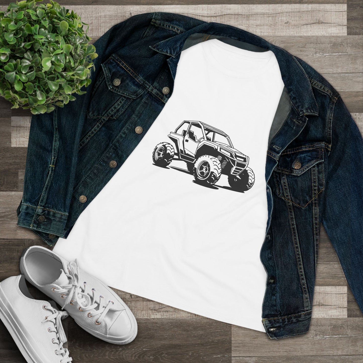 Off The Beaten Path Side By Side Women's Short Sleeve Crewneck Tee