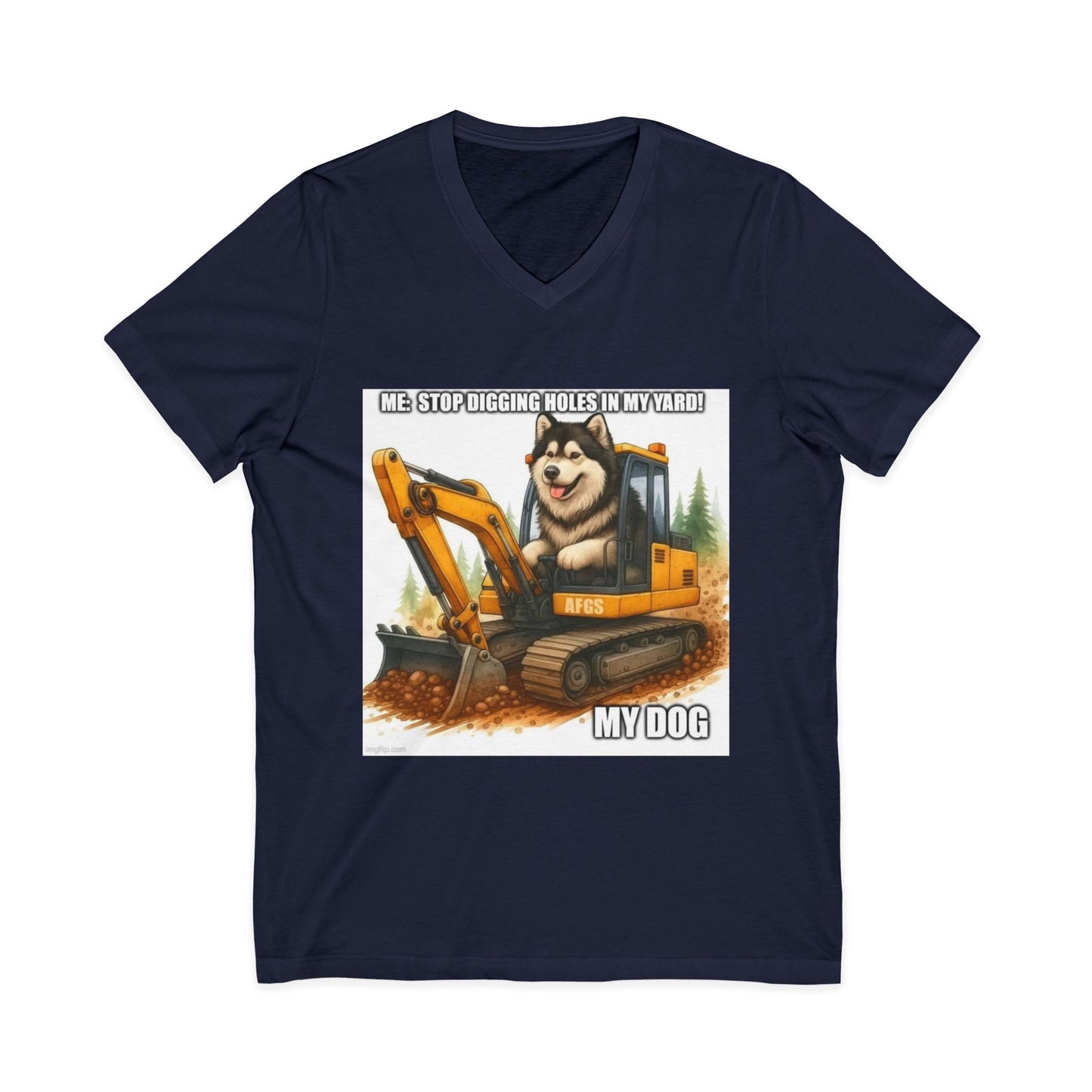 Digmaster Unisex Short Sleeve V-Neck Tee