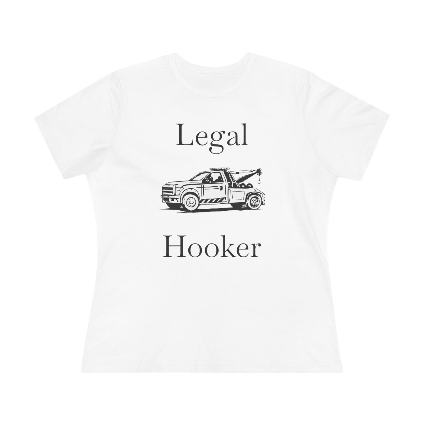 Legal H**ker Wheel Lift Tow Truck Women's Short Sleeve Crewneck Tee