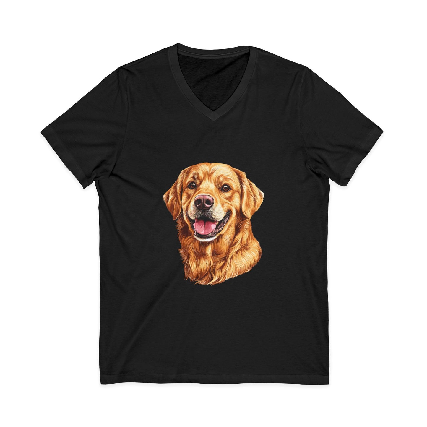 Golden Head Unisex Short Sleeve V-Neck Tee