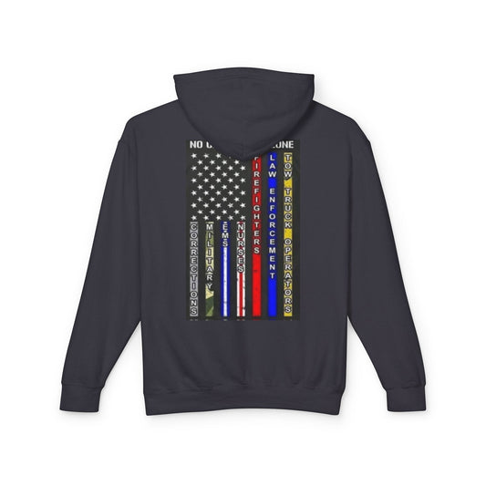 No One Fights Alone Unisex Lightweight Hoodie