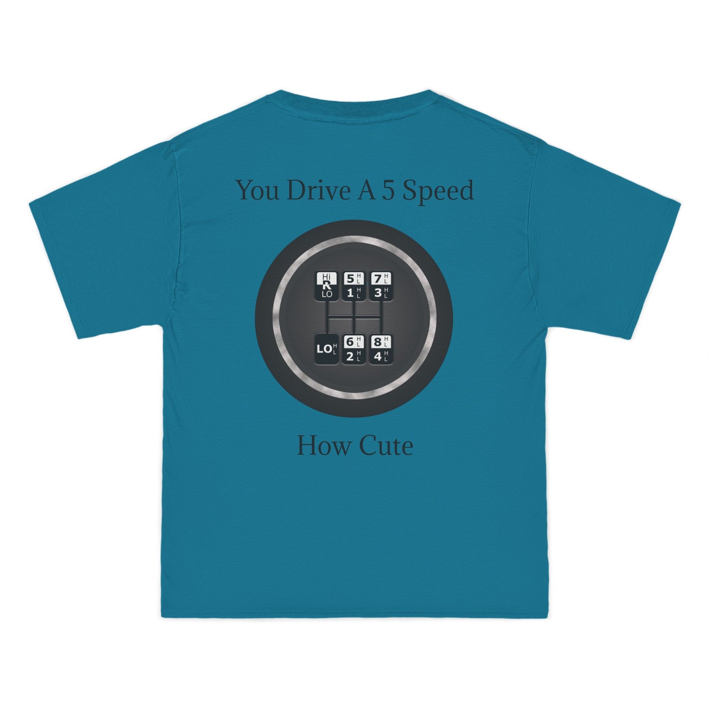 5 Speed How Cute Men's Short-Sleeve Crewneck Tee