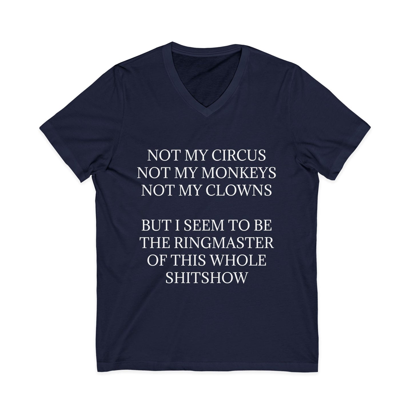 Ringmaster Unisex Short Sleeve V-Neck Tee