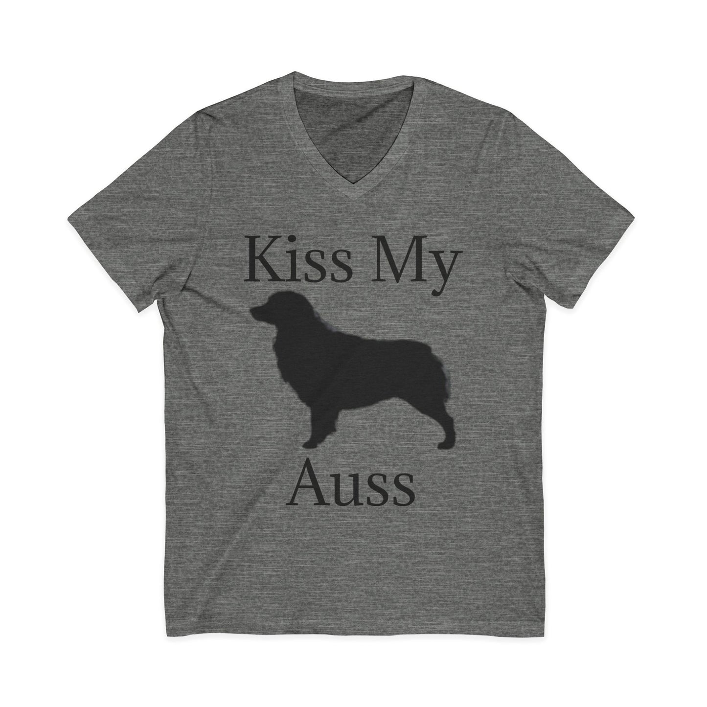 Kiss My Auss Unisex Short Sleeve V-Neck Tee