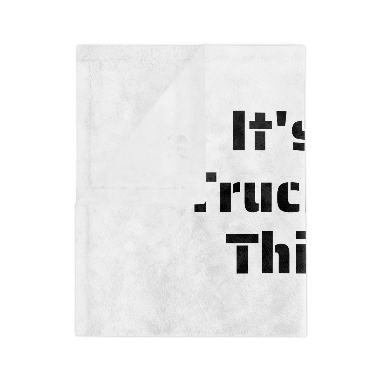 Trucking Thing Velveteen Microfiber Blanket