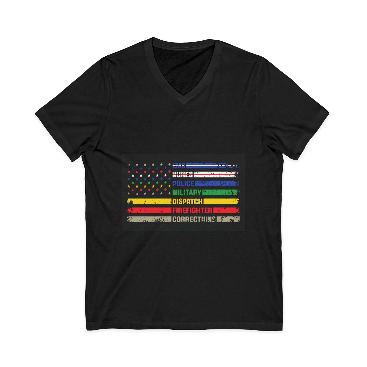 First Responder Unisex Short Sleeve V-Neck Tee