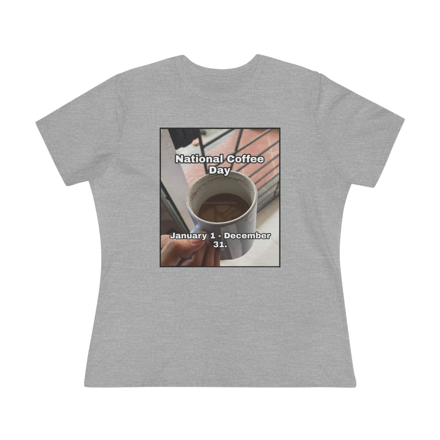 National Coffee Day Women's Short Sleeve Crewneck Tee