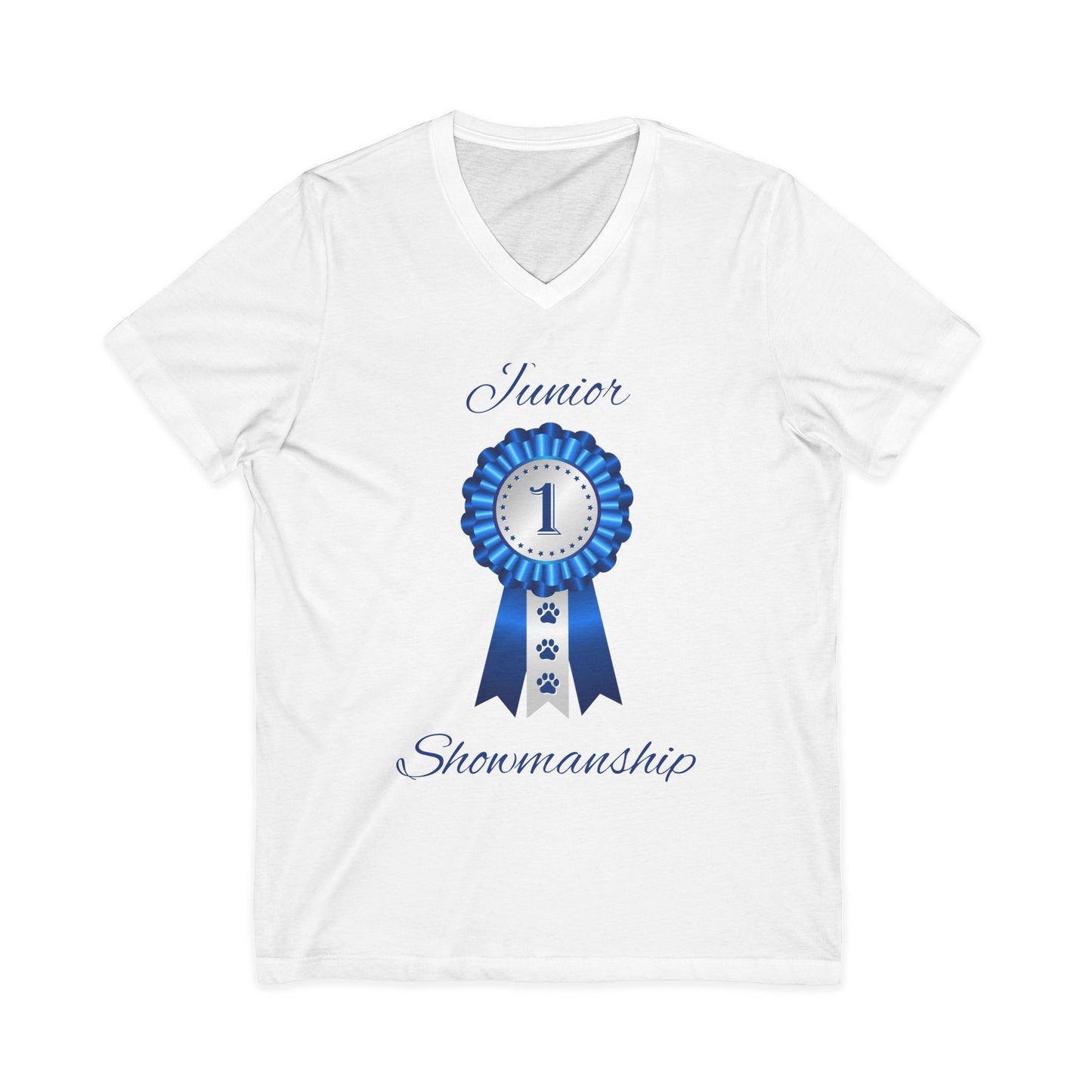 Junior Showmanship Unisex Short Sleeve V-Neck Tee