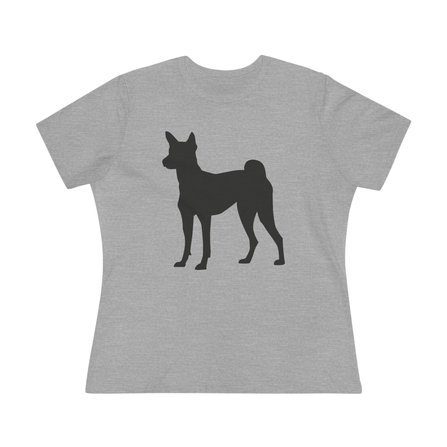 Basenji Silhouette Women's Short Sleeve Crewneck Tee