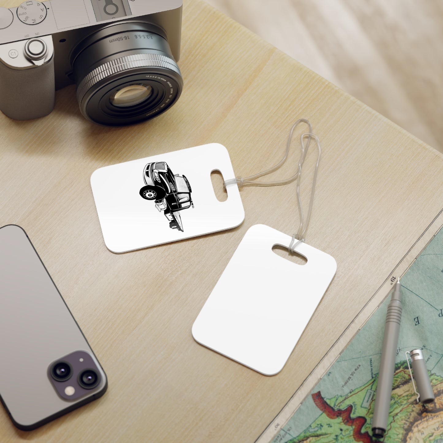 Flatbed Tow Truck Luggage Tag