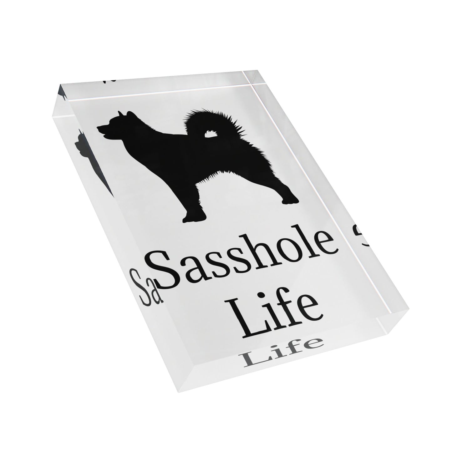 Sasshole Life Acrylic Photo Block