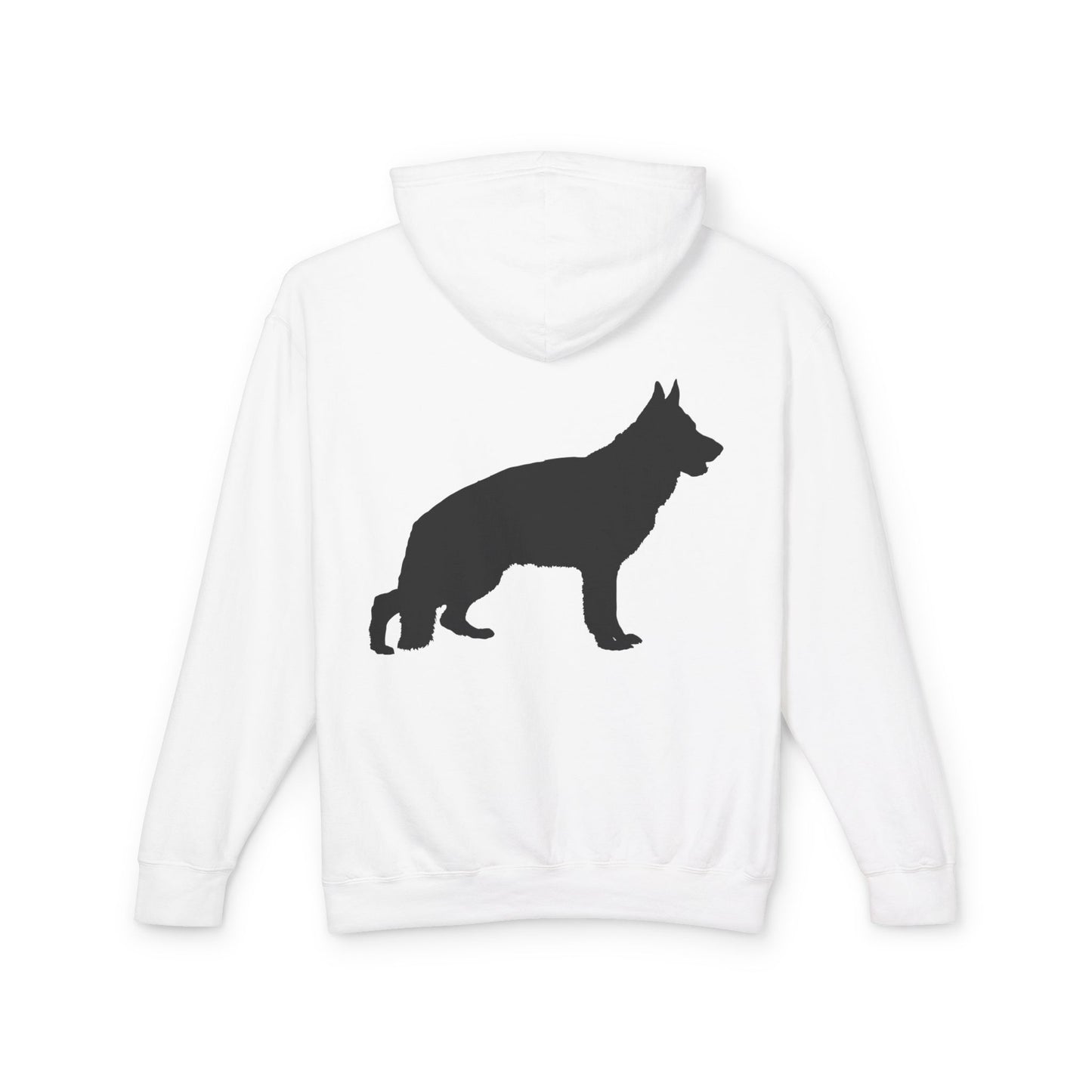 German Shepherd Silhouette Unisex Lightweight Hoodie