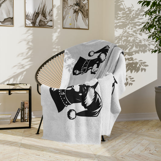 Santa Paws Doberman Velveteen Microfiber Blanket