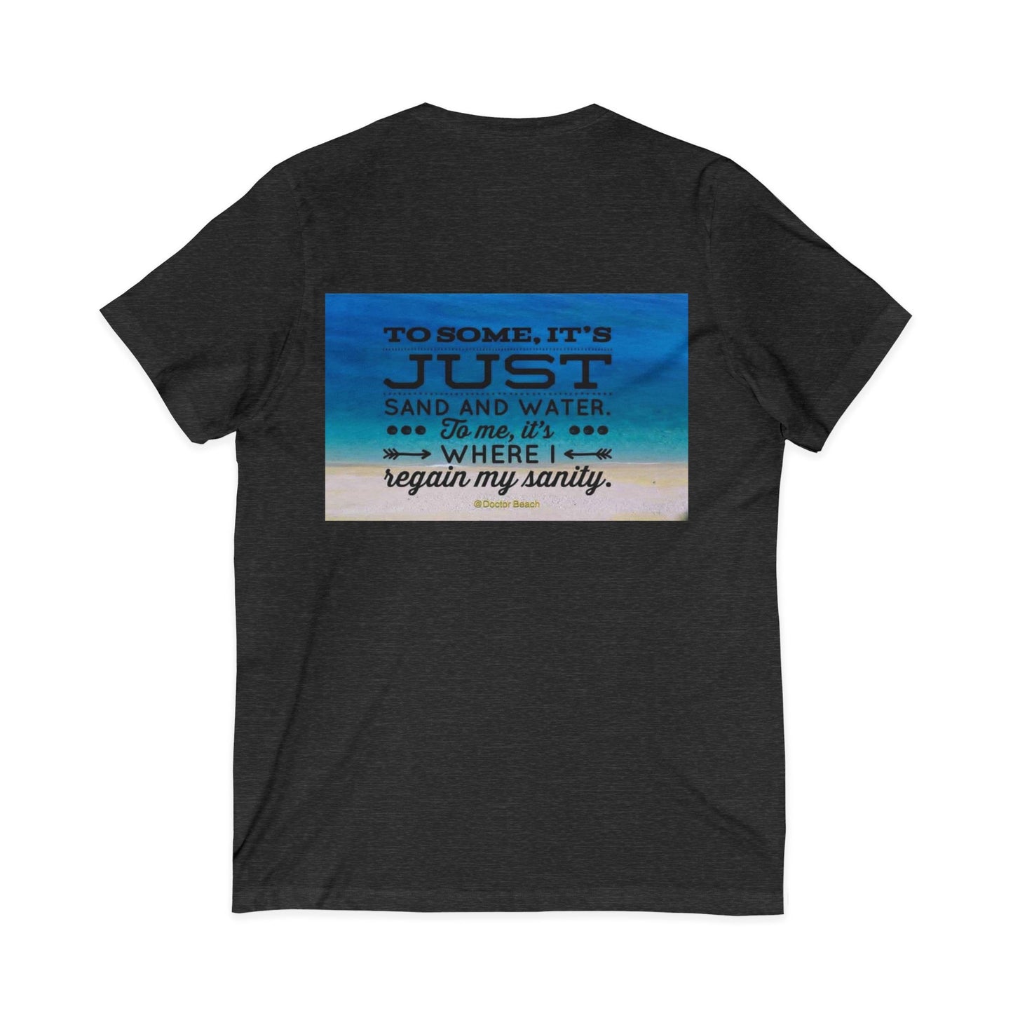 Dr. Beach Unisex Short Sleeve V-Neck Tee