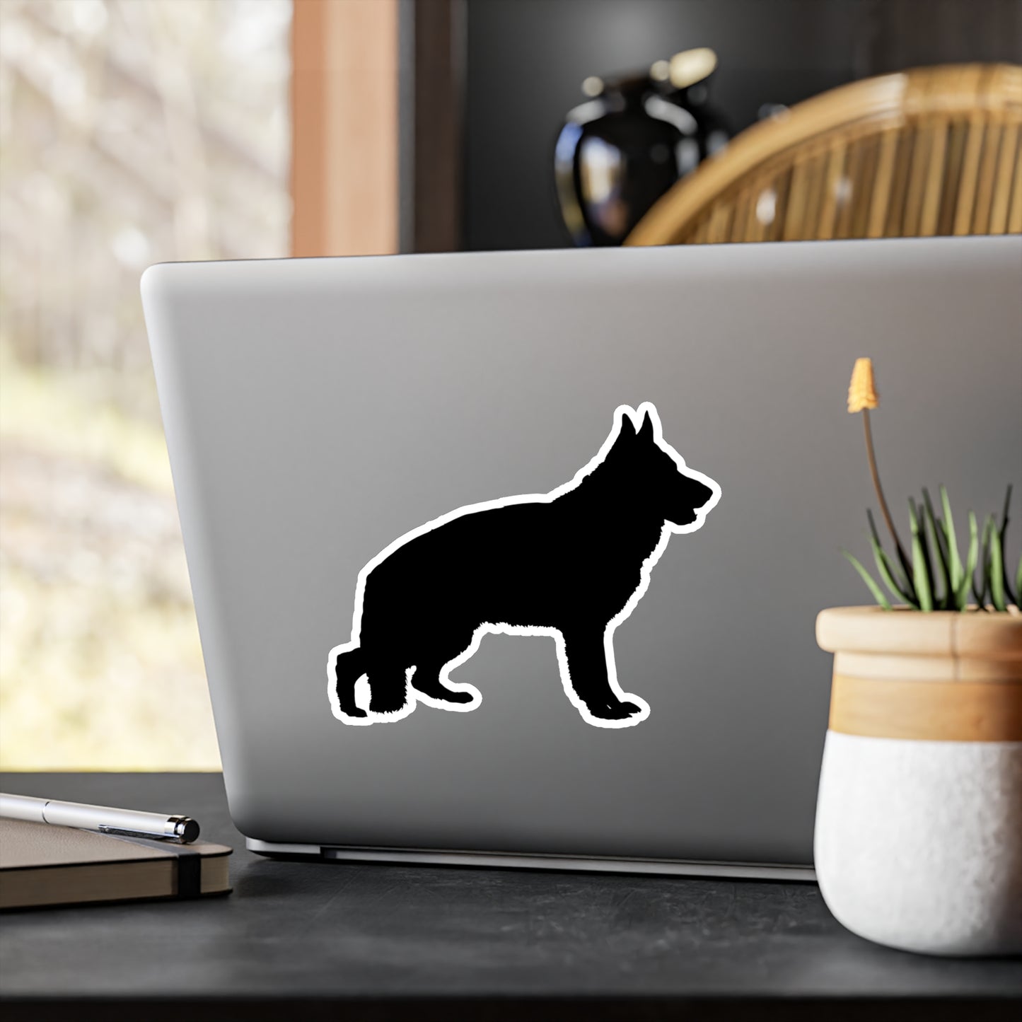 German Shepherd Silhouette Vinyl Decal