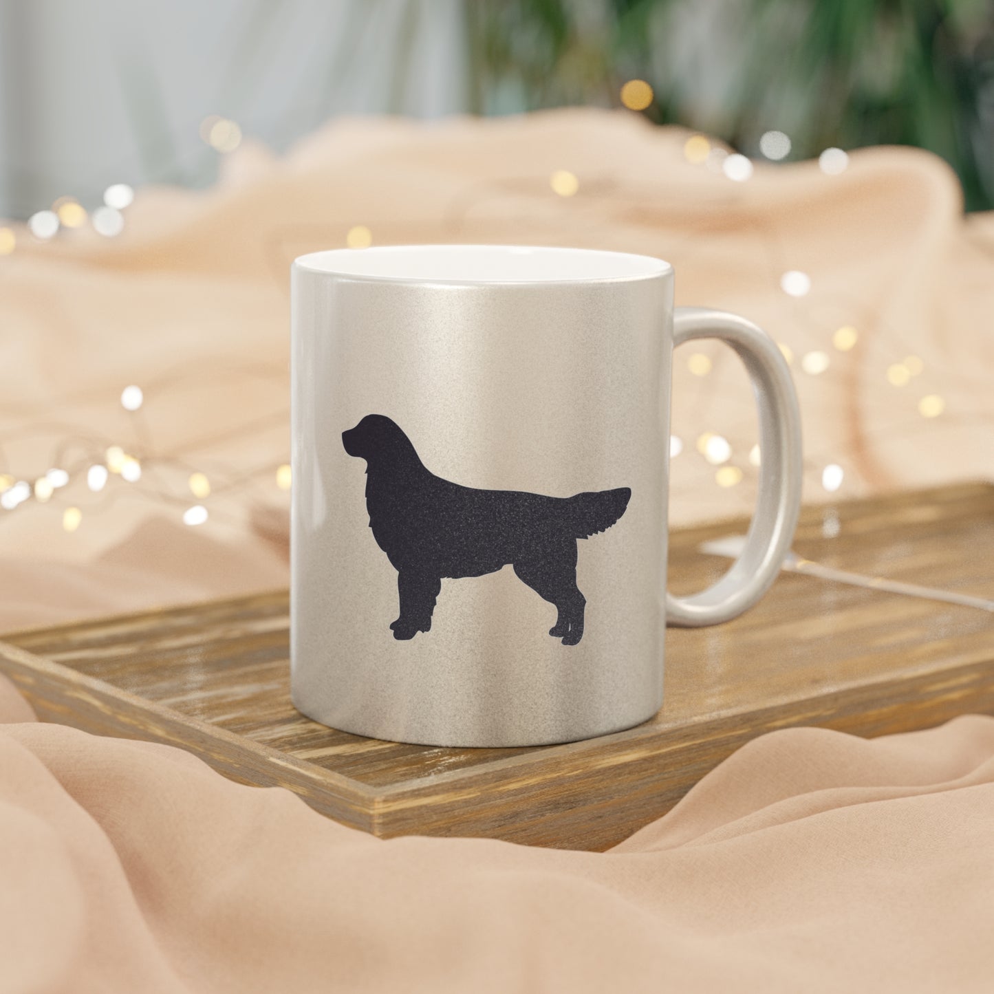 Golden Silhouette Metallic Coffee Mug
