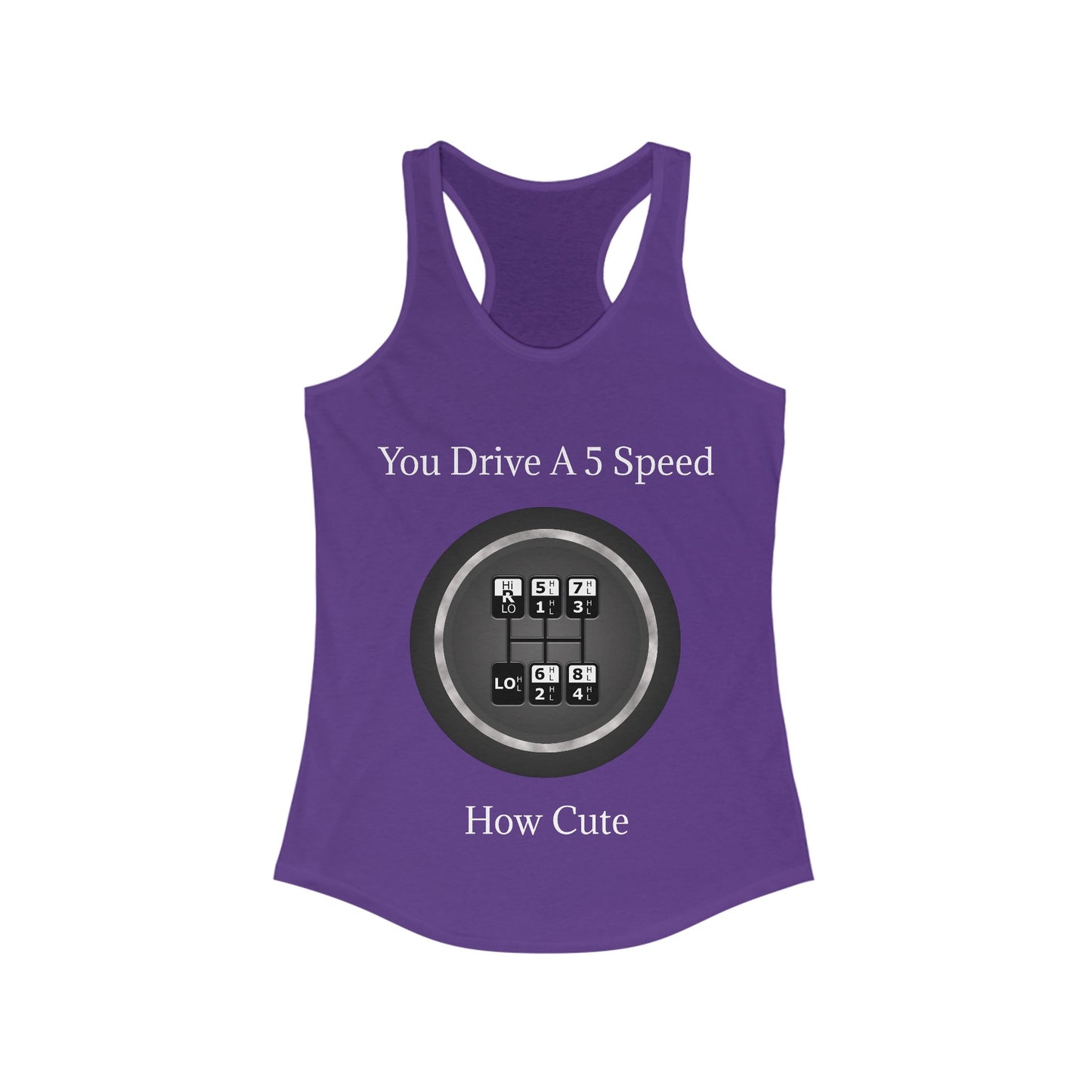 5 Speed How Cute Women's Racerback Tank
