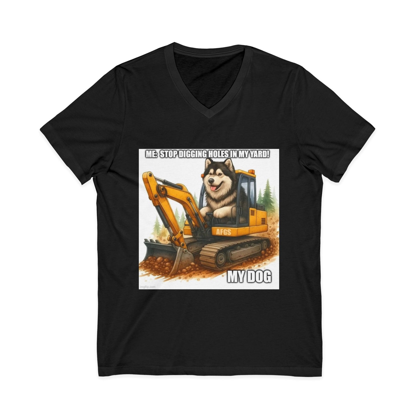 Digmaster Unisex Short Sleeve V-Neck Tee