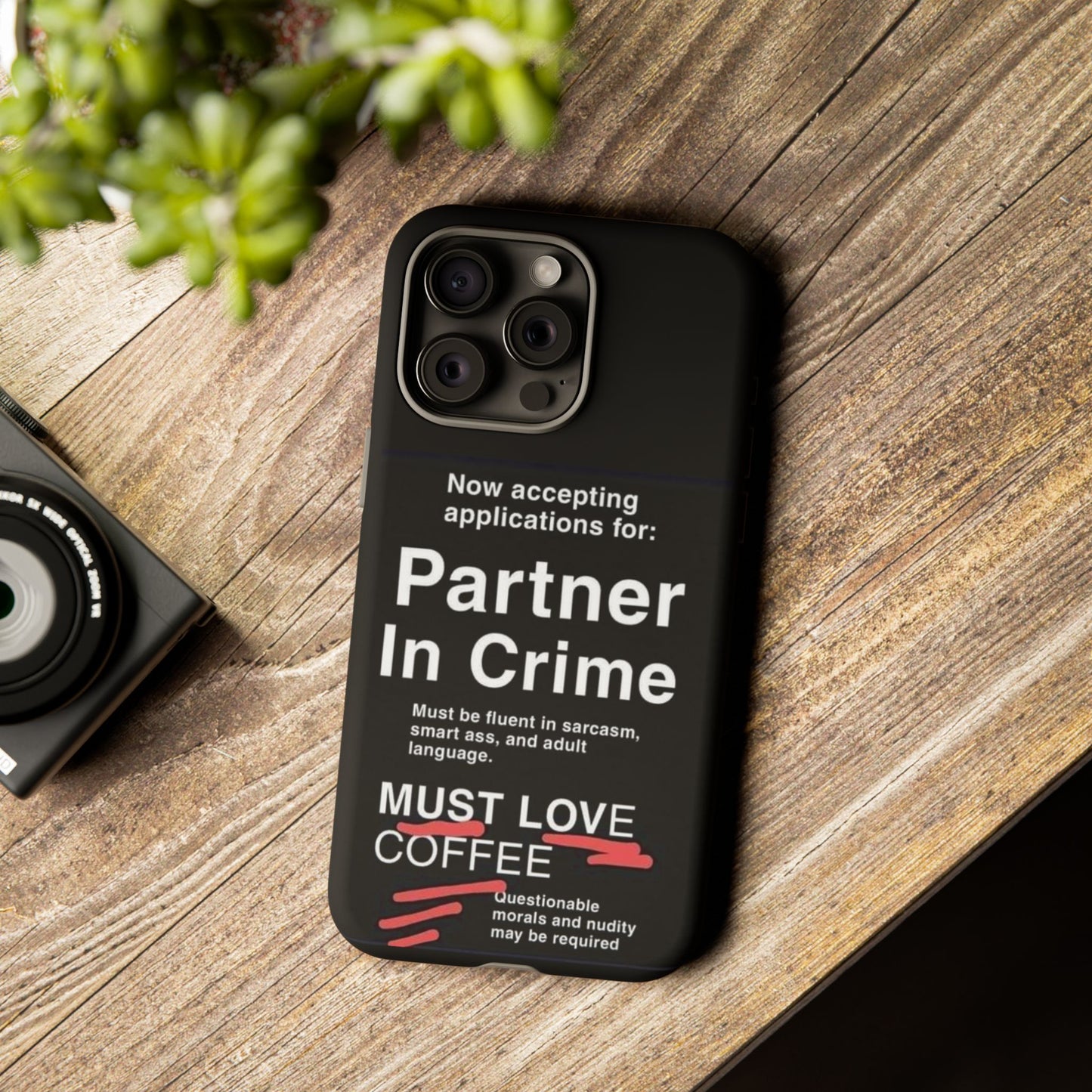 Partner In Crime iPhone Case
